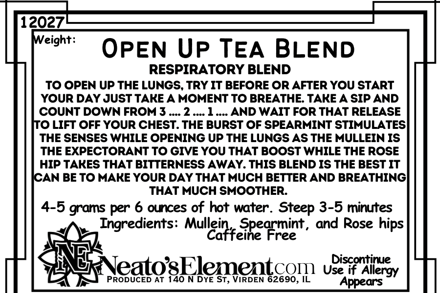 Open Up Respiratory Tea Blend