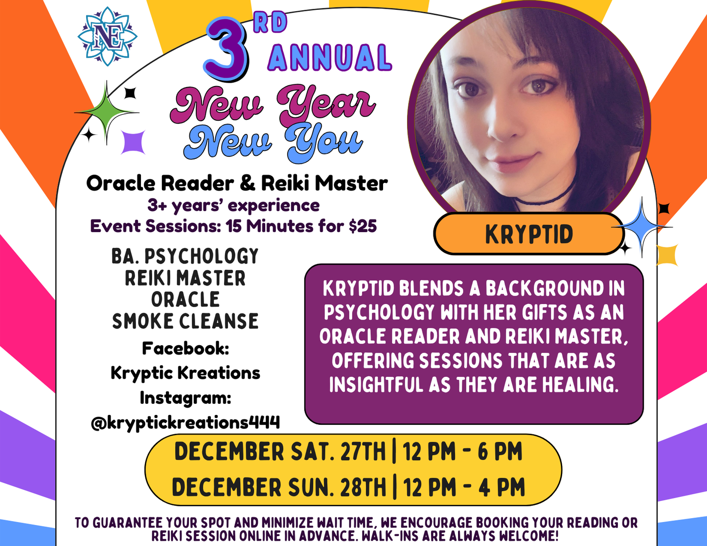3rd Annual New Year New You - Appointment with Kryptid