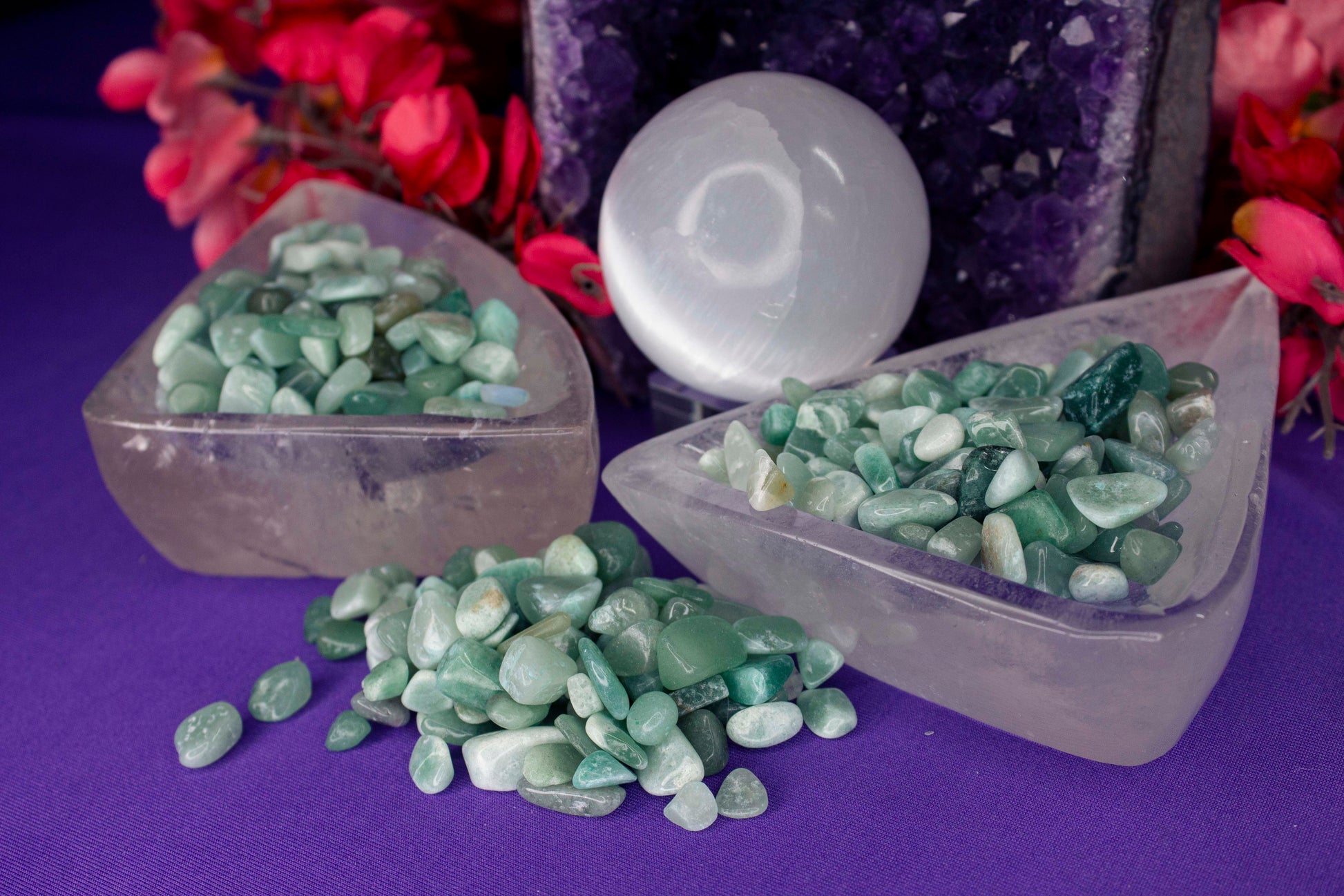Green Adventurine Crystal Chips - Medium - A Grade - Neatos Elements