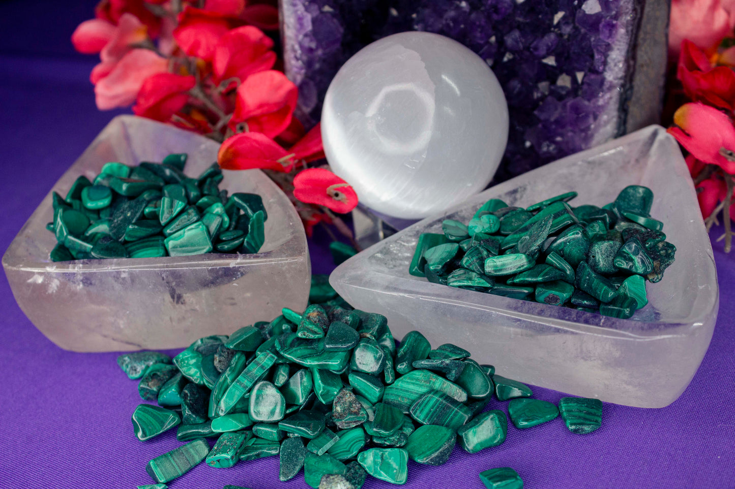 Malachite Crystal Chips - Large - A Grade - Neatos Elements