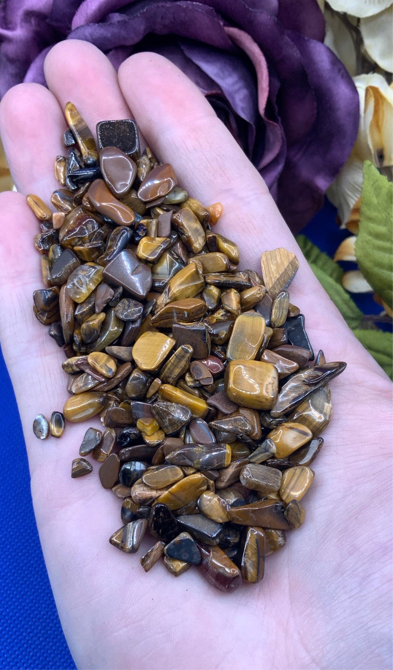 Tiger’s Eye Crystal Chips - Small Chips - AAA Grade - Neatos Elements