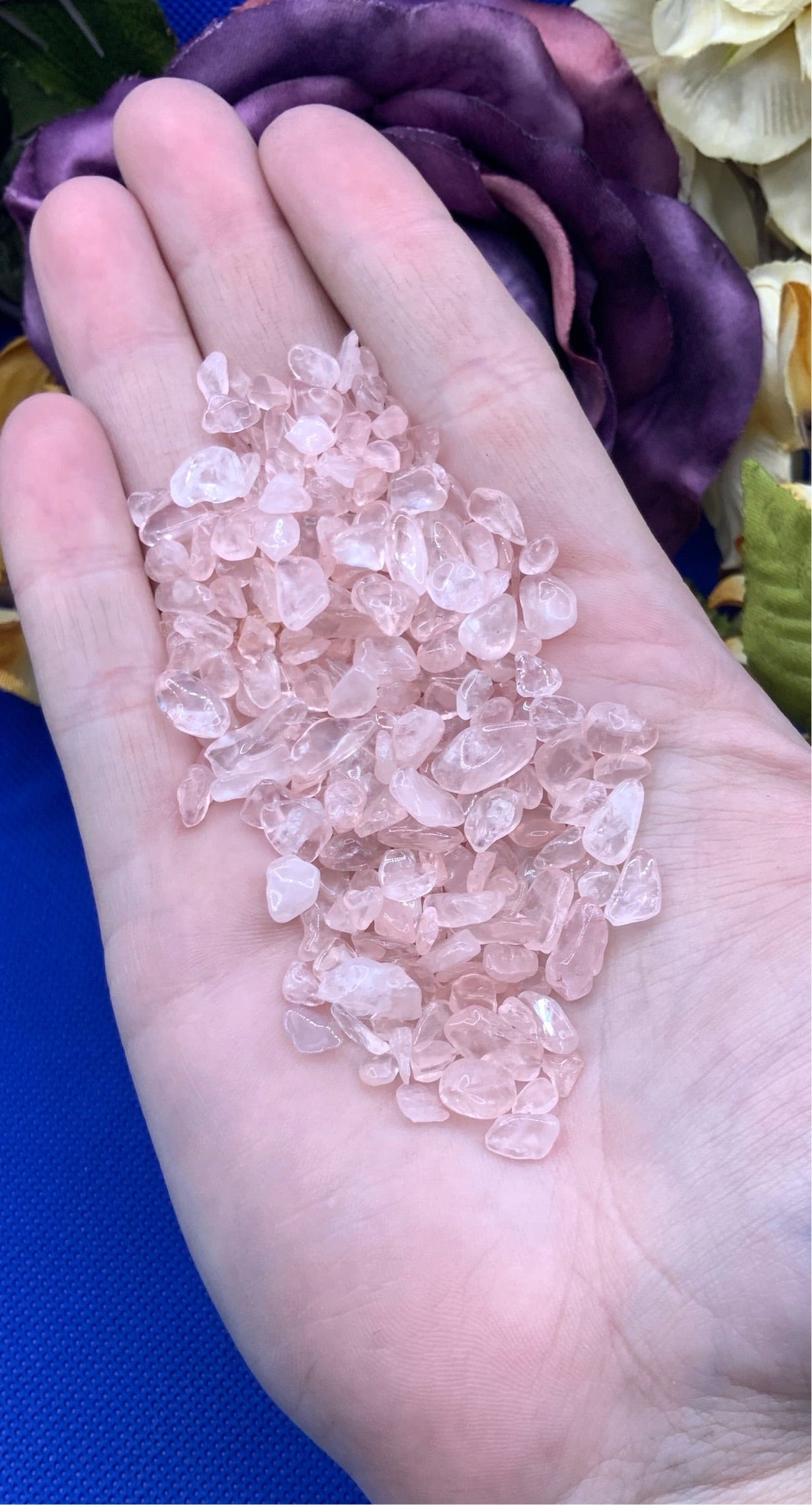 Rose Quartz Crystal Chips - XSmall - AA Grade - Neatos Elements