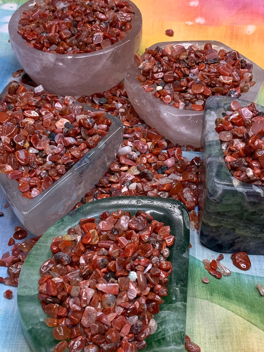 Carnelian Crystal Chips - Small - A Grade - Neatos Elements