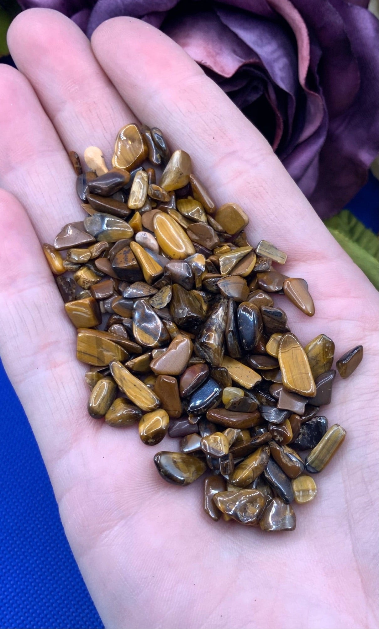 Tiger’s Eye Crystal Chips - Small Chips - AAA Grade - Neatos Elements