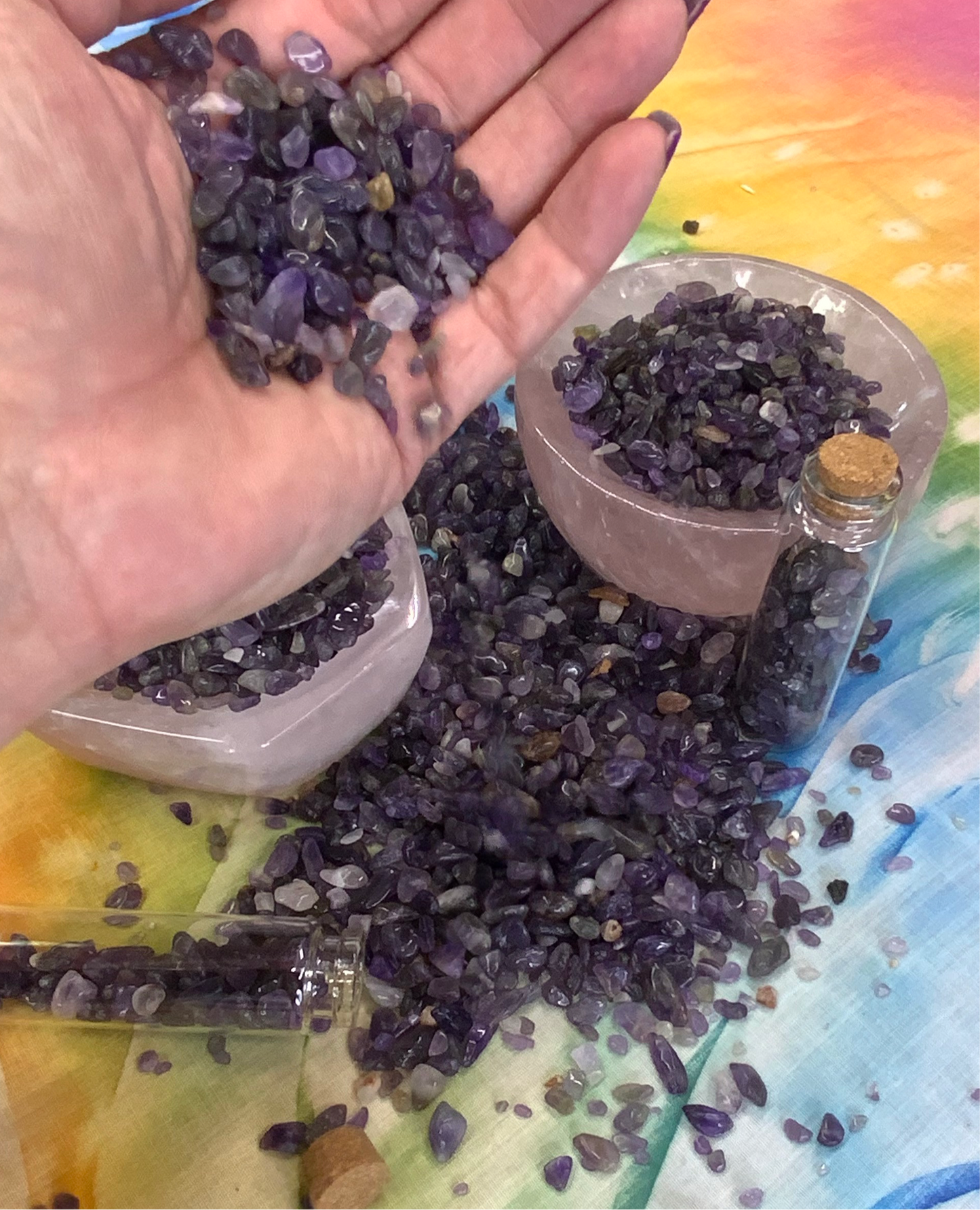Amethyst Crystal Chips - XSmall - A Grade - Neatos Elements