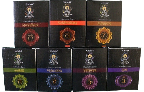 Goloka Chakra Cone Incense - Neatos Elements