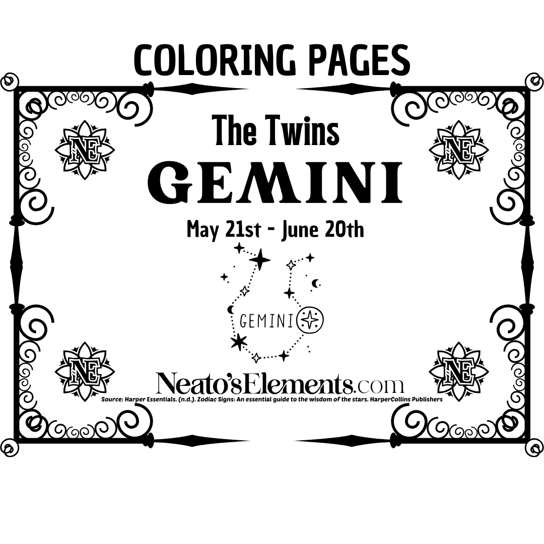 Gemini Coloring Pages PDF Download