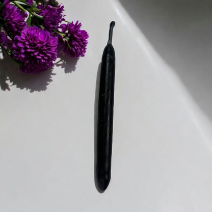 Black Chime Candle - Hand Dipped