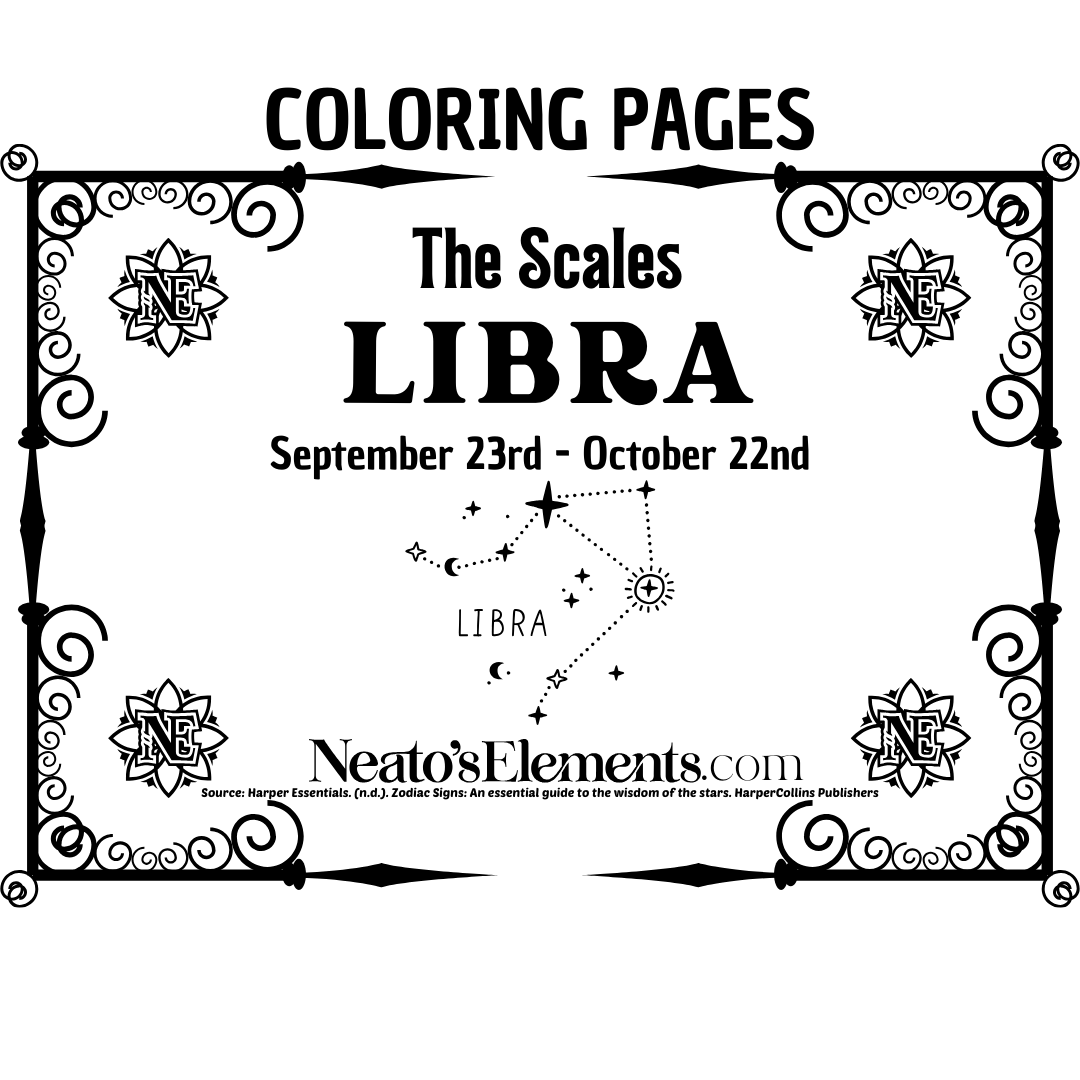 Libra Coloring Pages PDF Download