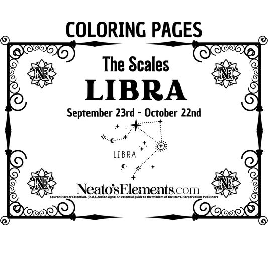 Libra Coloring Pages PDF Download