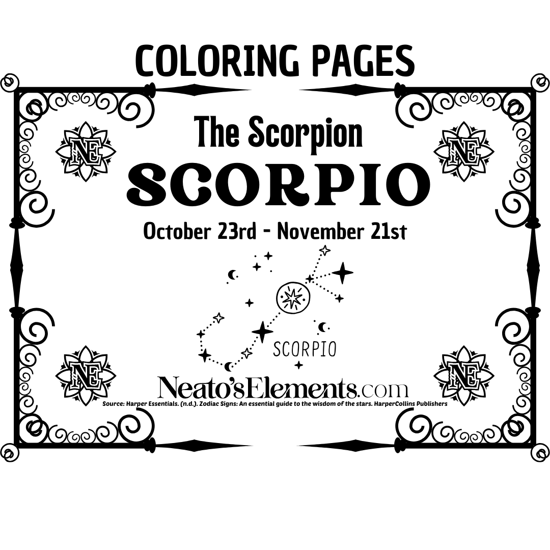 Scorpio Coloring Pages PDF Download