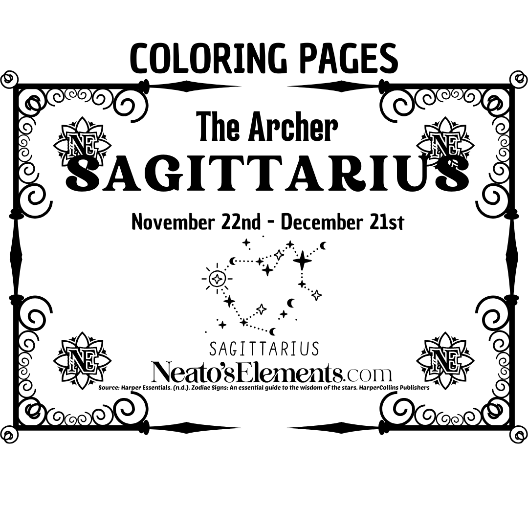 Sagittarius Coloring Pages PDF Download