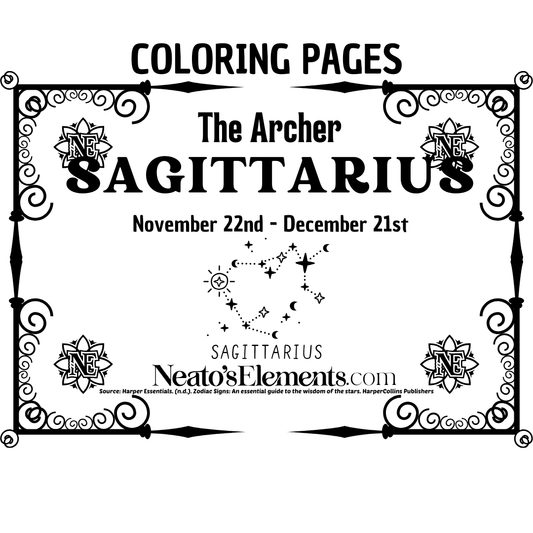 Sagittarius Coloring Pages PDF Download