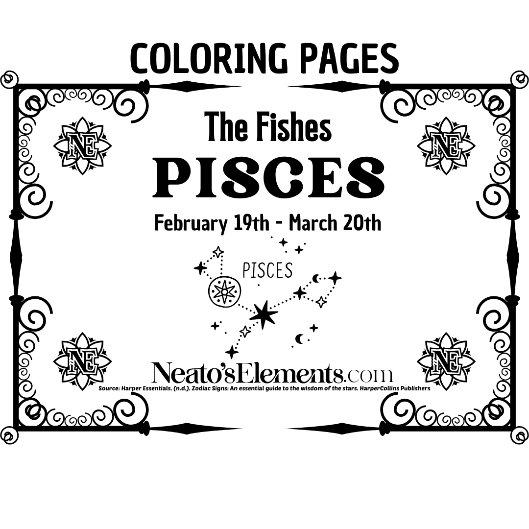 Pisces Coloring Pages PDF Download