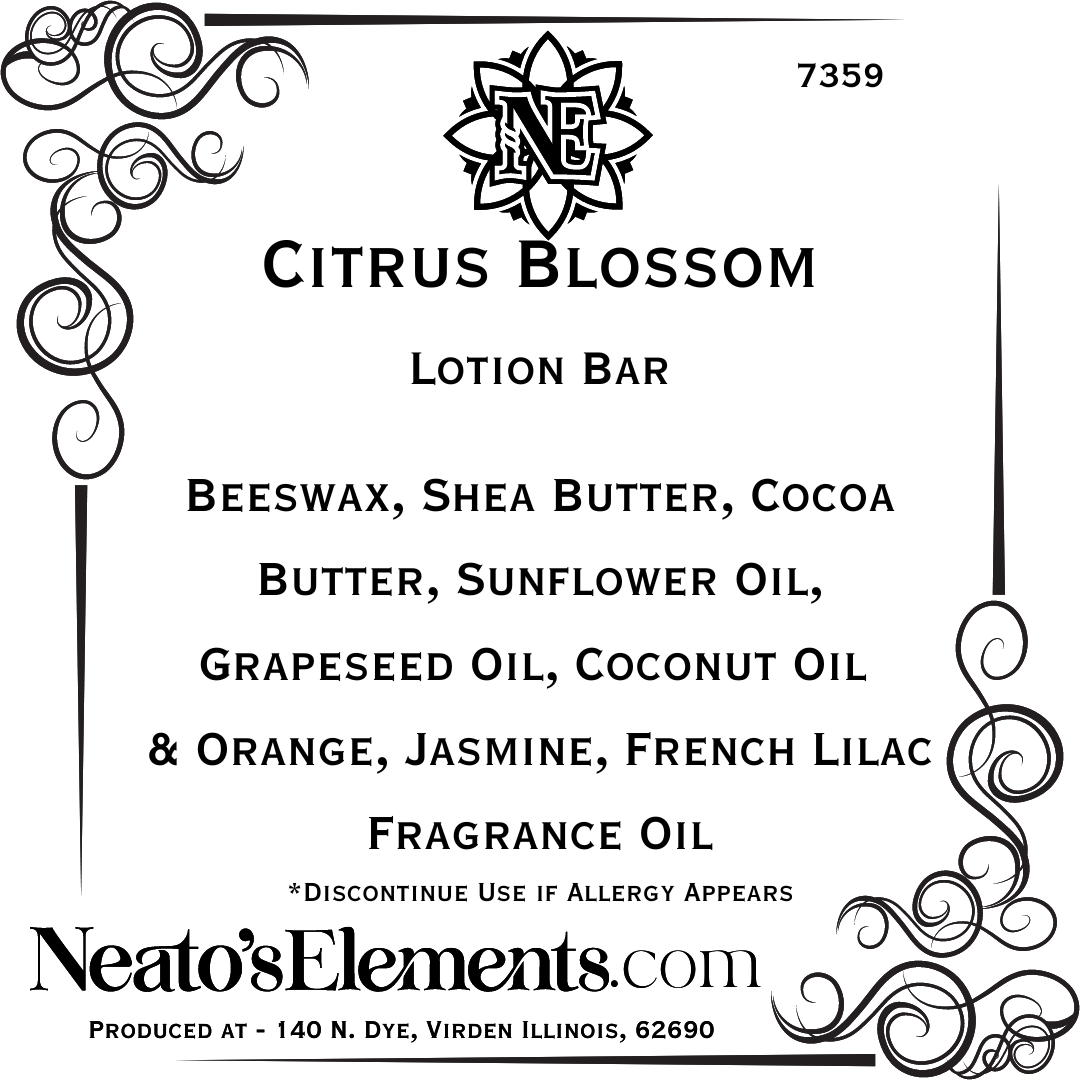 Citrus Blossom Lotion Bar