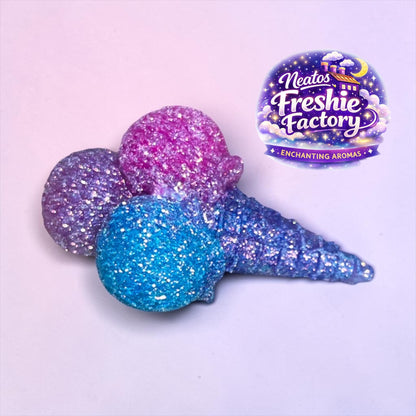 Wishful Wonder Triple Scoop Ice Cream Cone Car Vent Freshie
