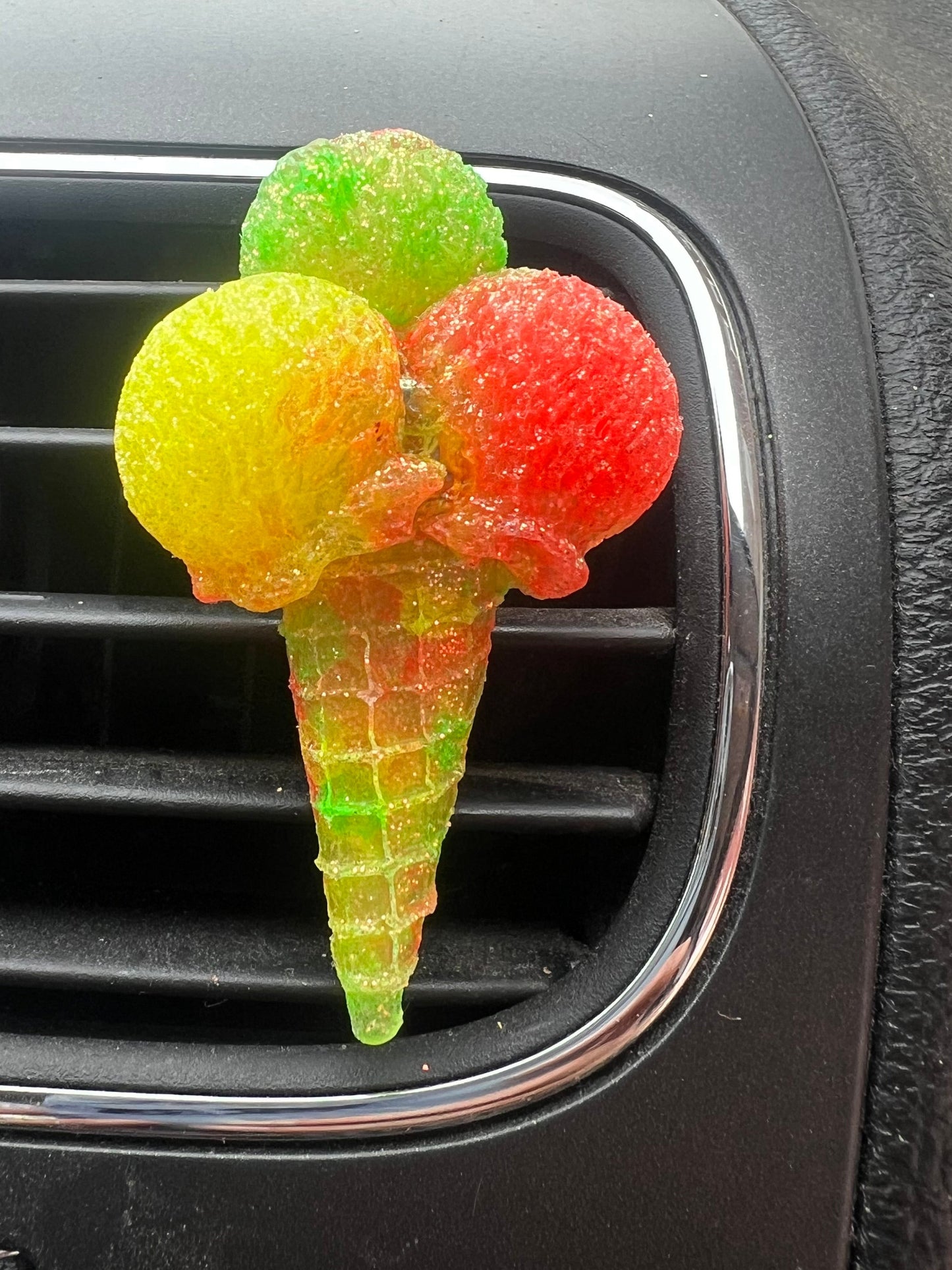 Paradise Gone Wild Triple Scoop Ice Cream Cone Car Vent Freshie