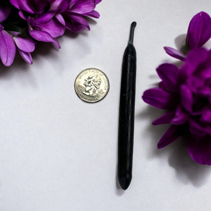 Black Chime Candle - Hand Dipped