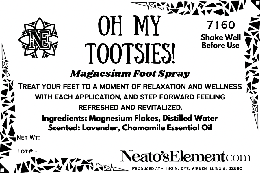 Oh My Tootsies! Magnesium Foot Spray (Scented)