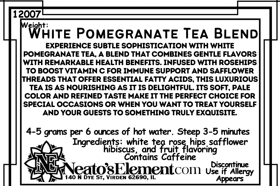 White Pomegranate Tea Blend