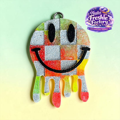 Island Sunset Melted Smiling Face Car Hanging Freshie