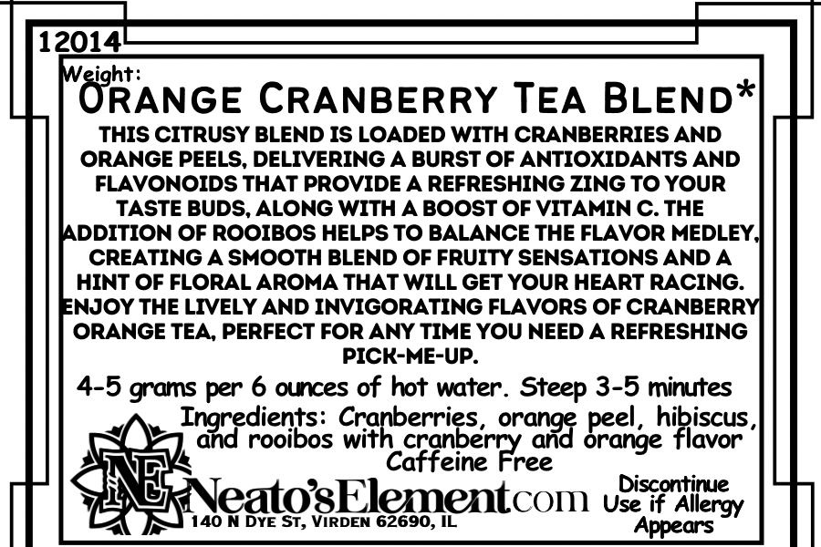 Orange Cranberry Tea Blend