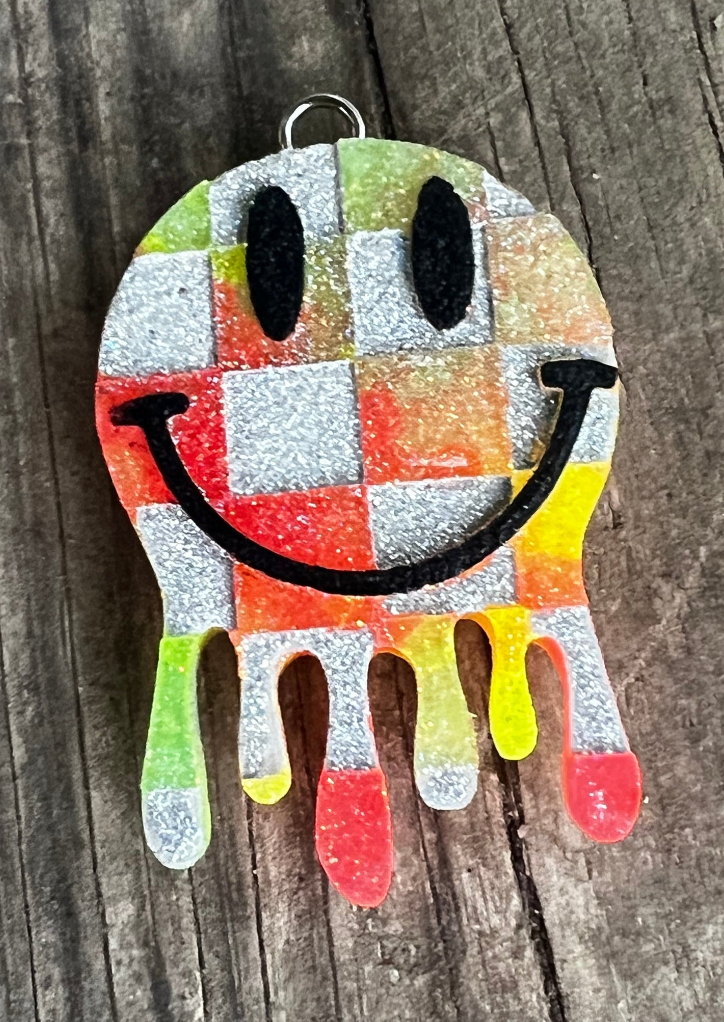 Island Sunset Melted Smiling Face Car Hanging Freshie