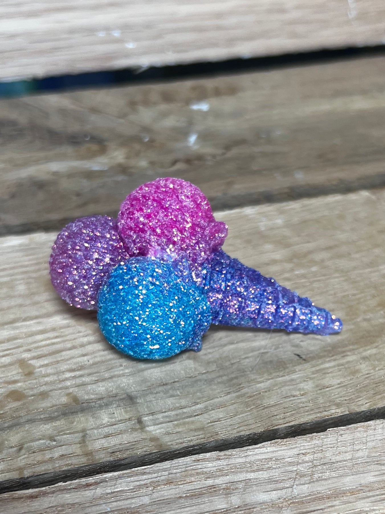 Wishful Wonder Triple Scoop Ice Cream Cone Car Vent Freshie