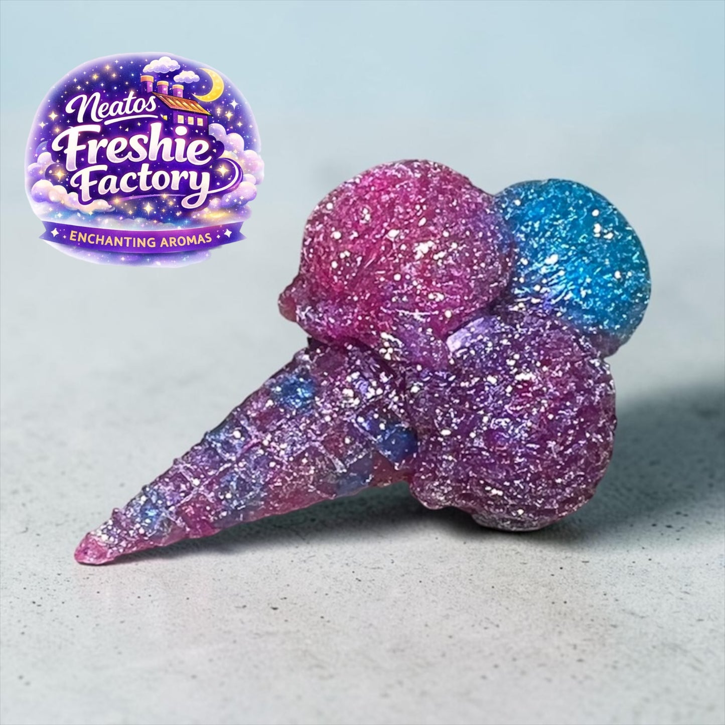 Heartbreaker Triple Scoop Ice Cream Cone Car Vent Freshie