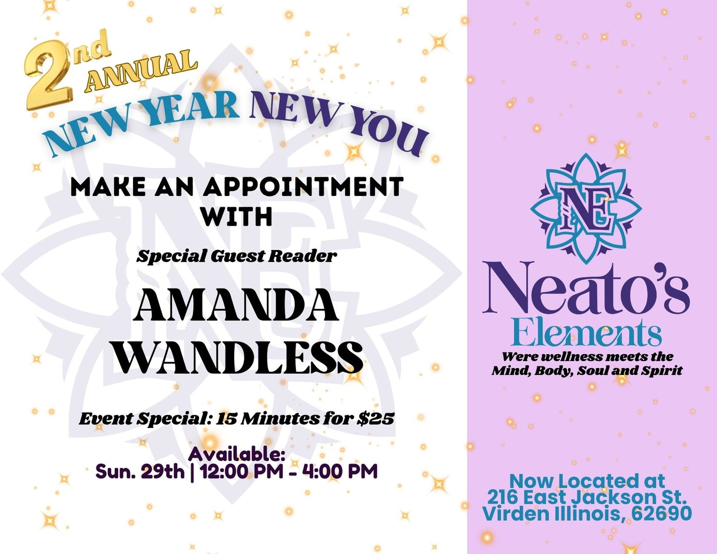 New Year New You Appointment with Amanda Wanless