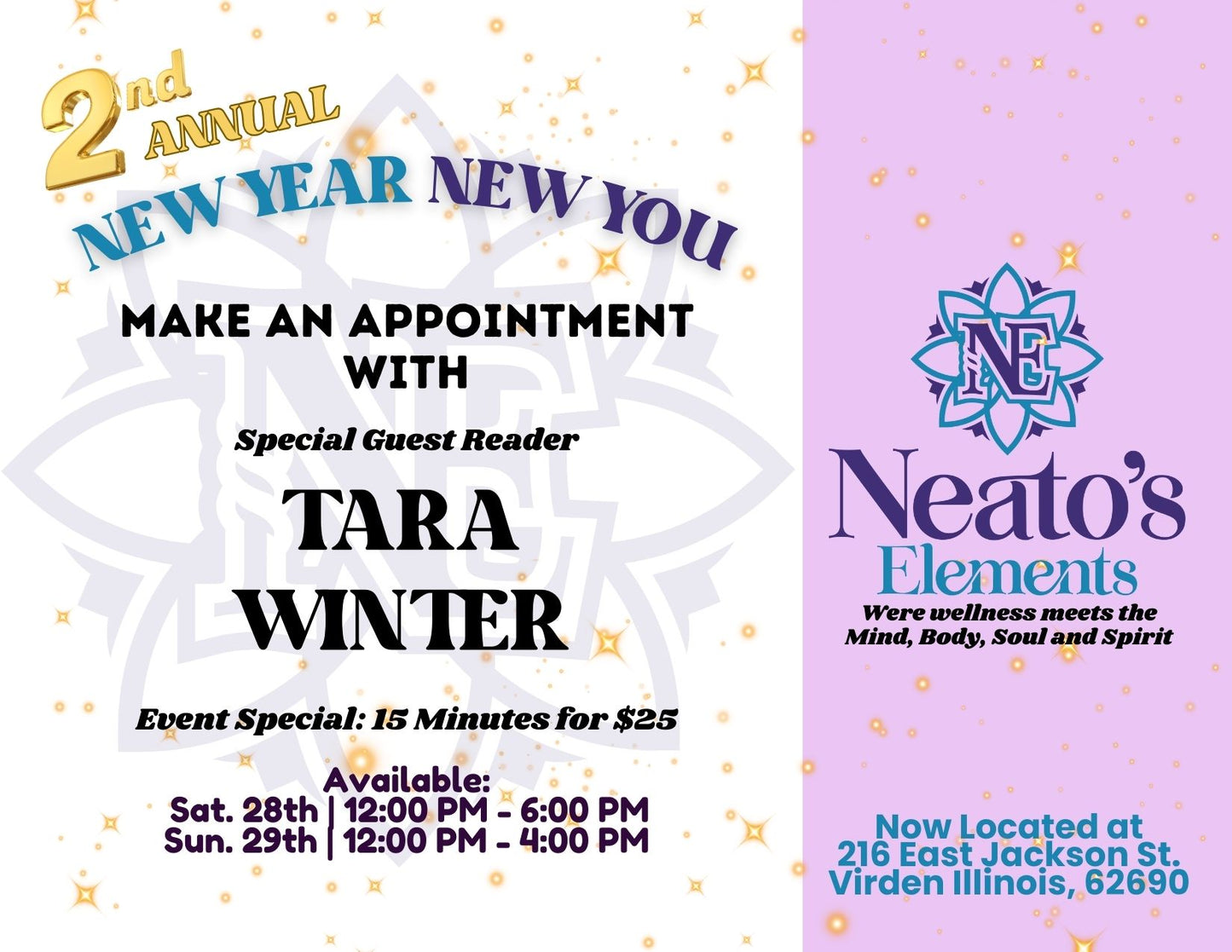 New Year New You Appointment with Tara Winter