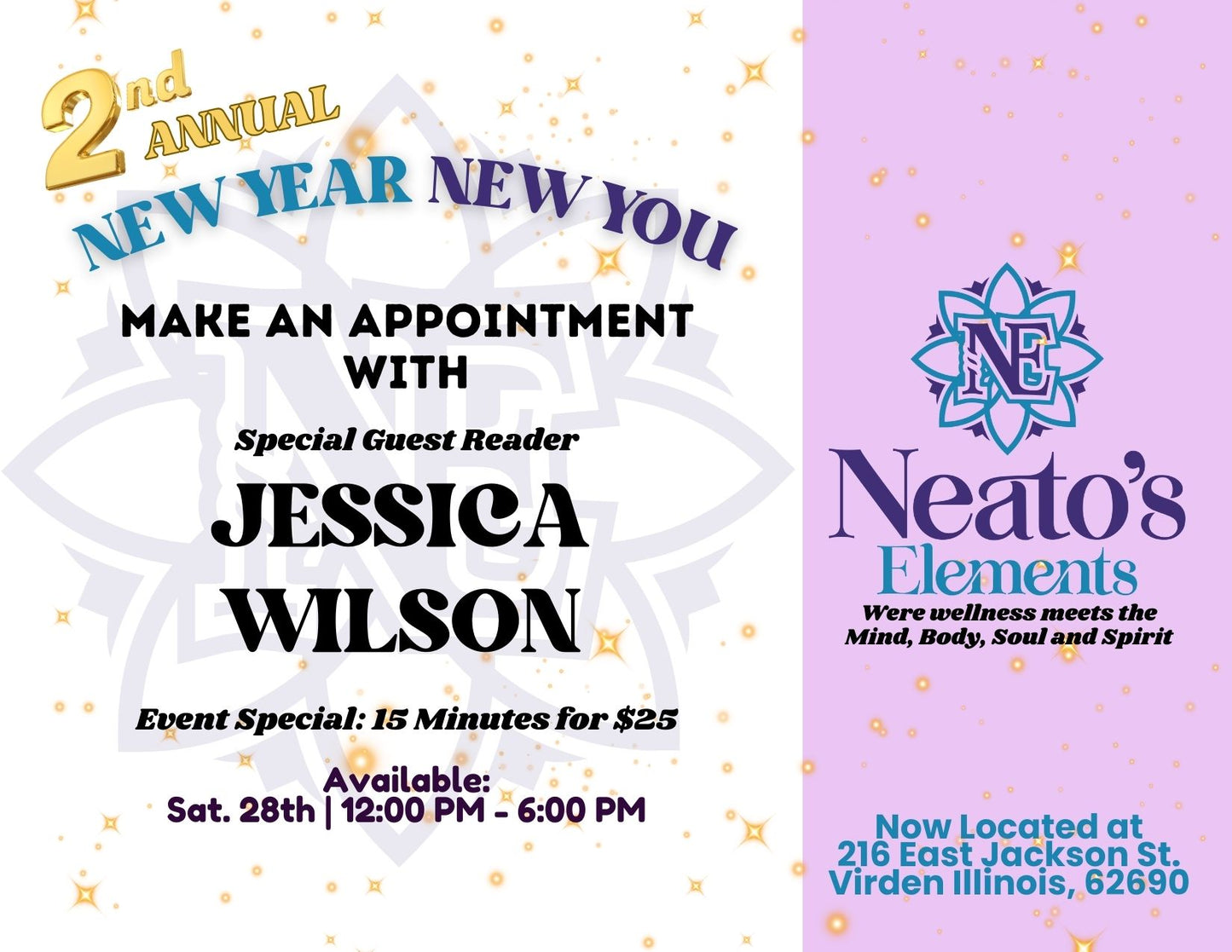 New Year New You Appointment with Jessica Wilson