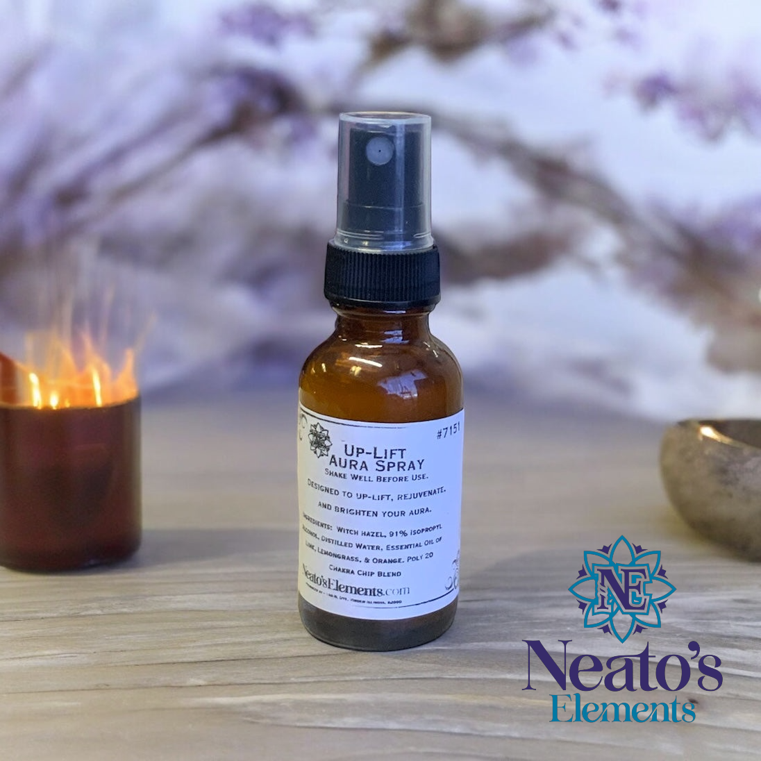 Up‑Lift Crystal Infused Aura Boosting Spray - 2 oz