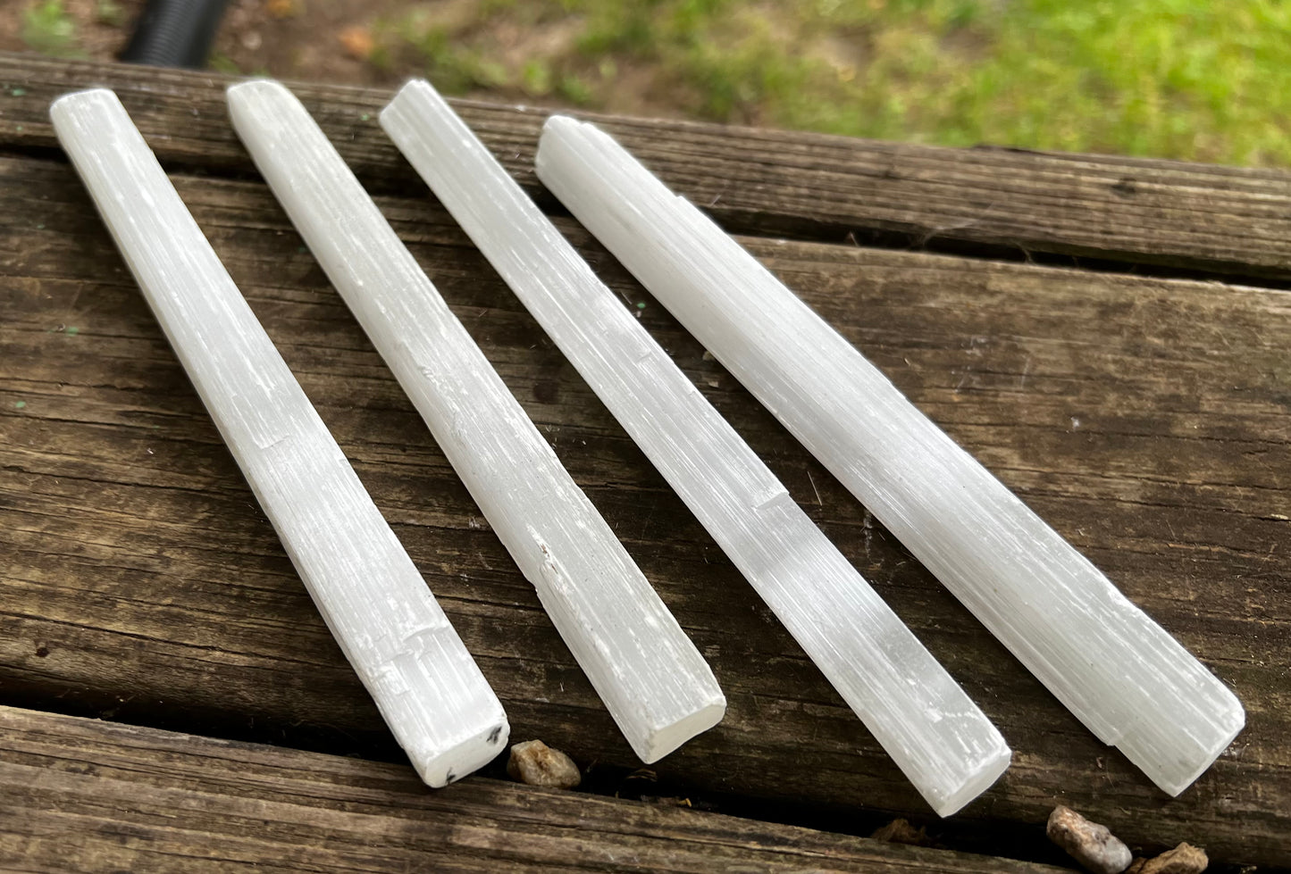 Large Selenite Raw Bars -Set of 4