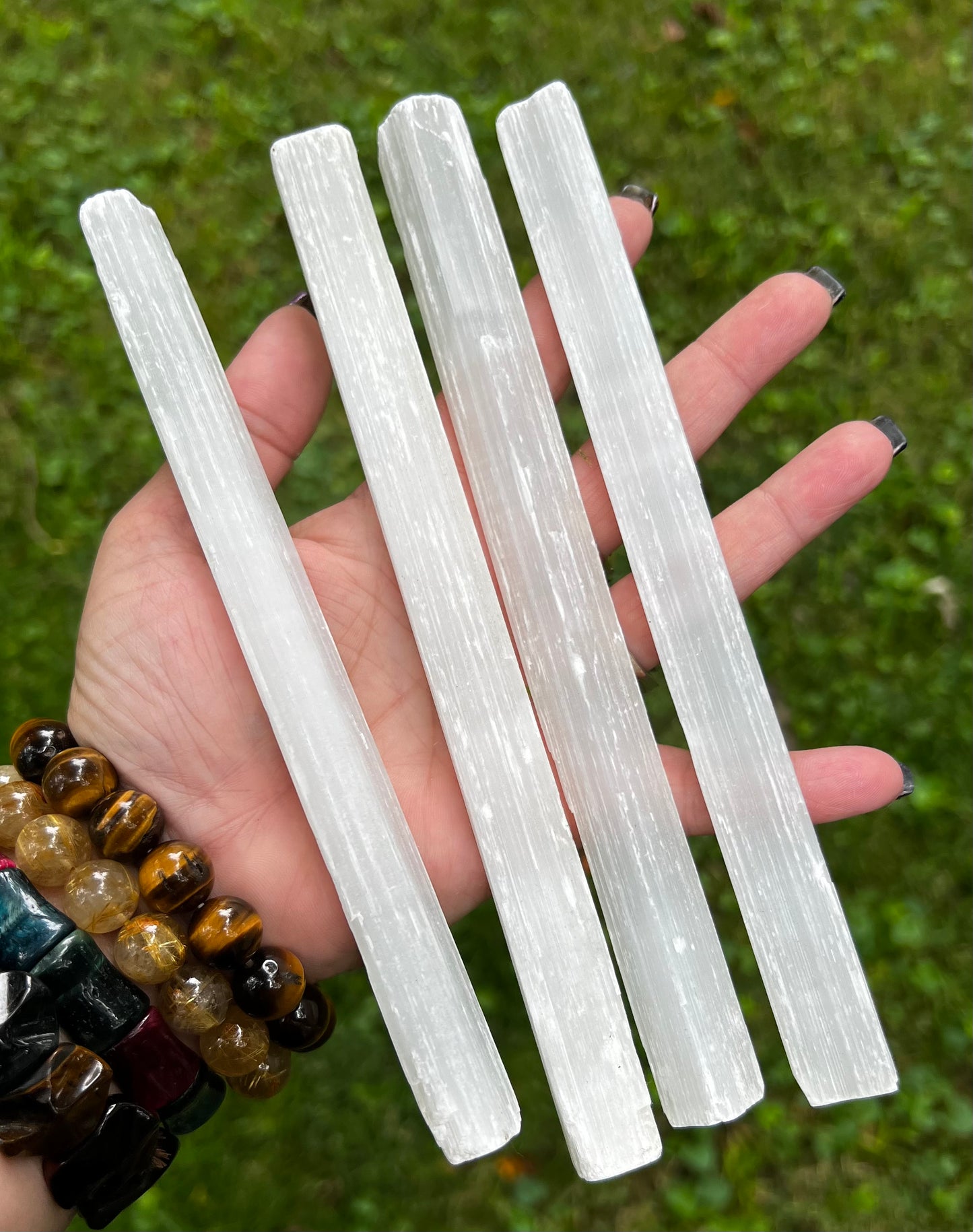 Large Selenite Raw Bars -Set of 4