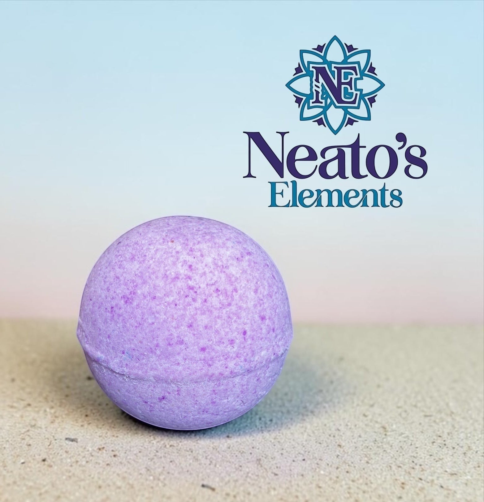 Neatos Elements Goddess of the Night Bath Bomb with calming scent and nourishing ingredients for relaxation and soft skin.