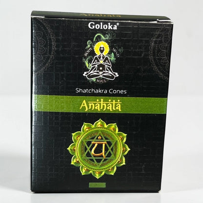 Neatos Elements Goloka Anahata Satchakra Cones incense, handmade in India, 10 cones, 30 min burn time.