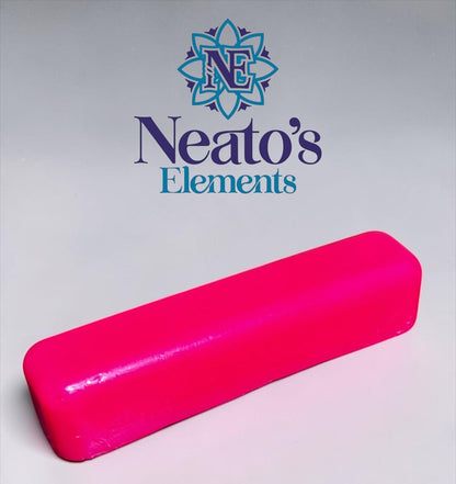 Neatos Elements hot pink bath crayon, handmade, long-lasting, non-toxic formula for drawing on tubs and shower walls.