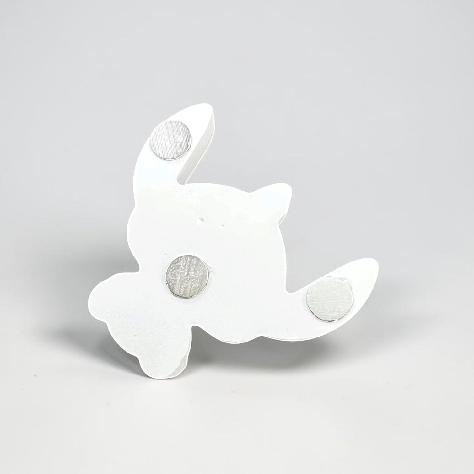 Neatos Elements white plaster critter figurine with magnets on back, ready for painting.