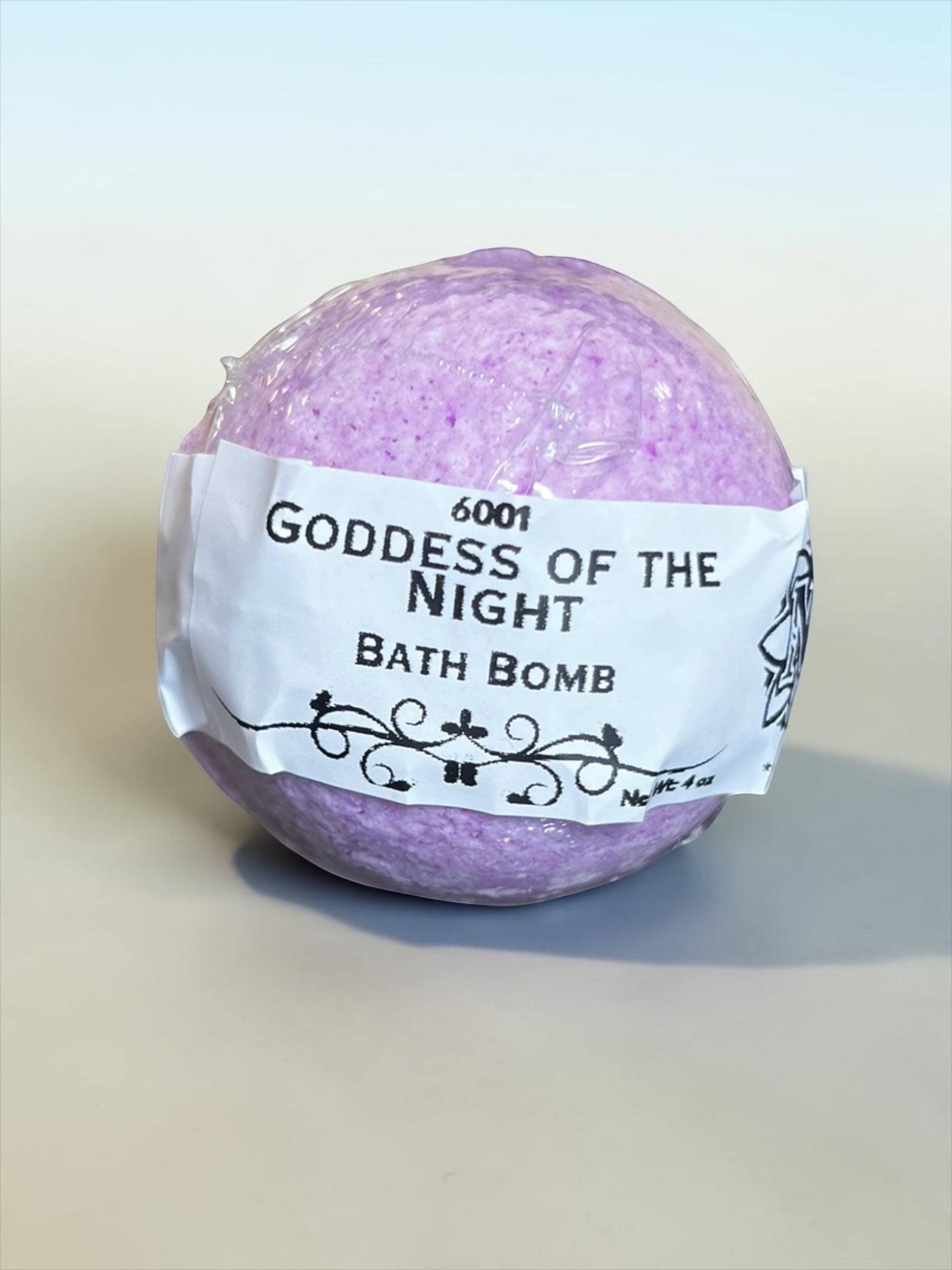 Neatos Elements Goddess of the Night bath bomb, 4 oz. Relaxing aromatherapy for bath time.