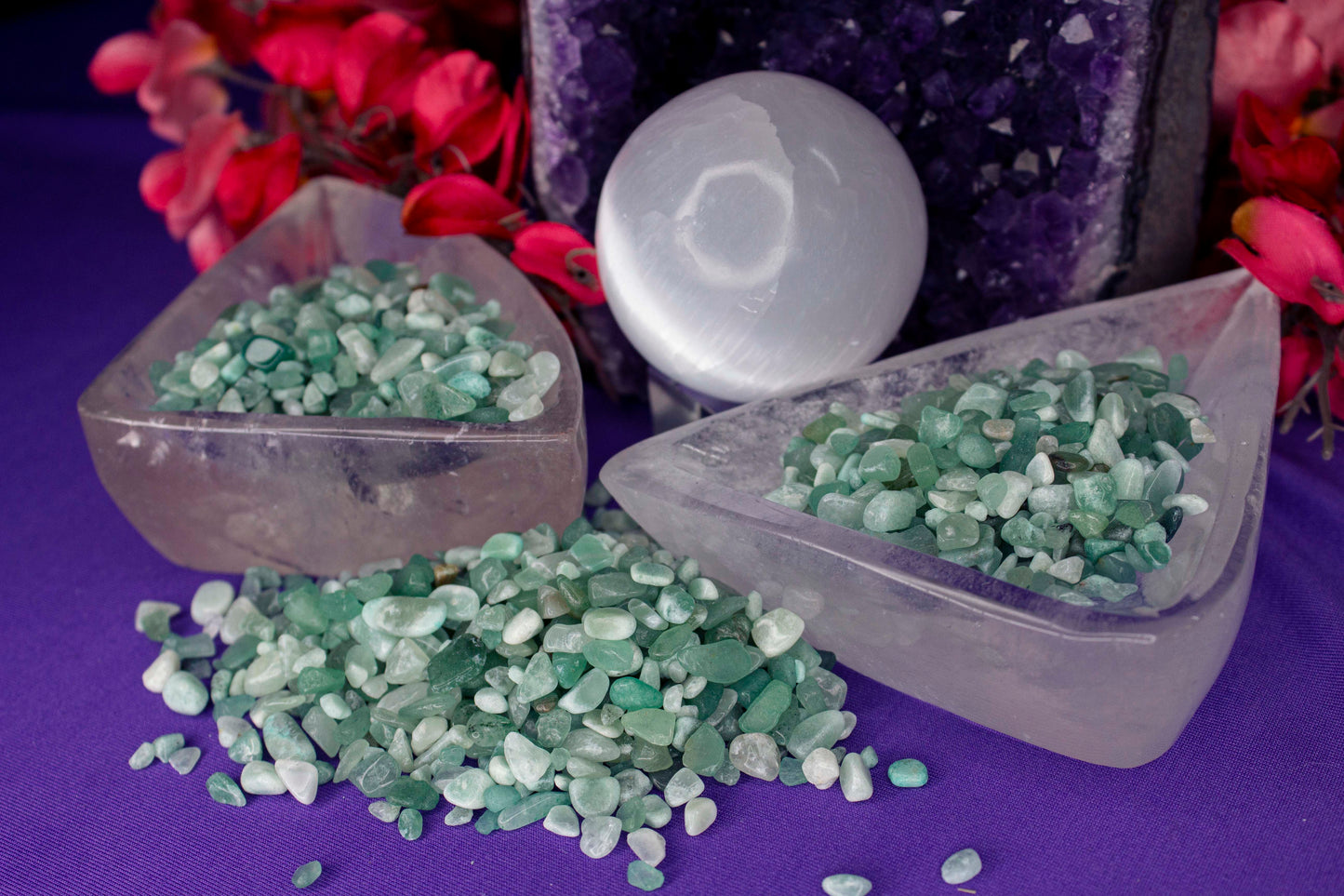 Green Adventurine Crystal Chips - Small- A Grade - Neatos Elements