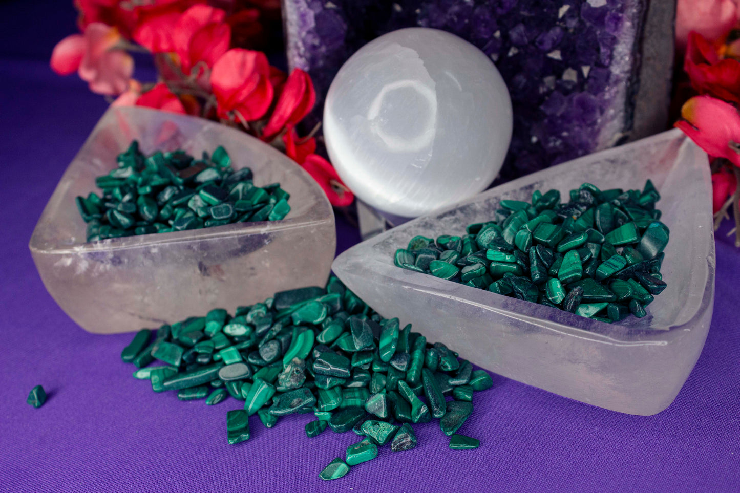 Malachite Crystal Chips - Medium - A Grade - Neatos Elements