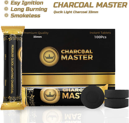 Charcoal Master Instant Light Charcoal Disks - Neatos Elements