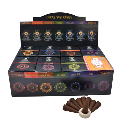 Goloka Chakra Cone Incense - Neatos Elements