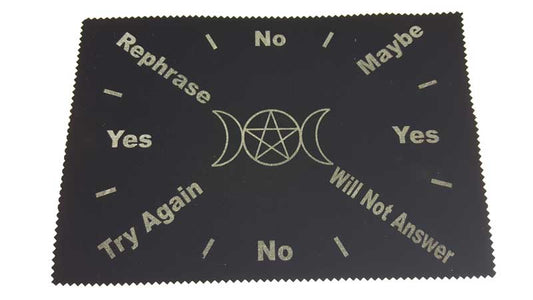 Triple Moon Pentagram Pendulum Alter Cloth - Neatos Elements