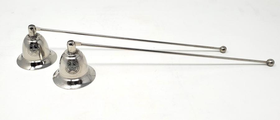 Pentagram Metal Rusted Candle Snuffer 10" - Neatos Elements