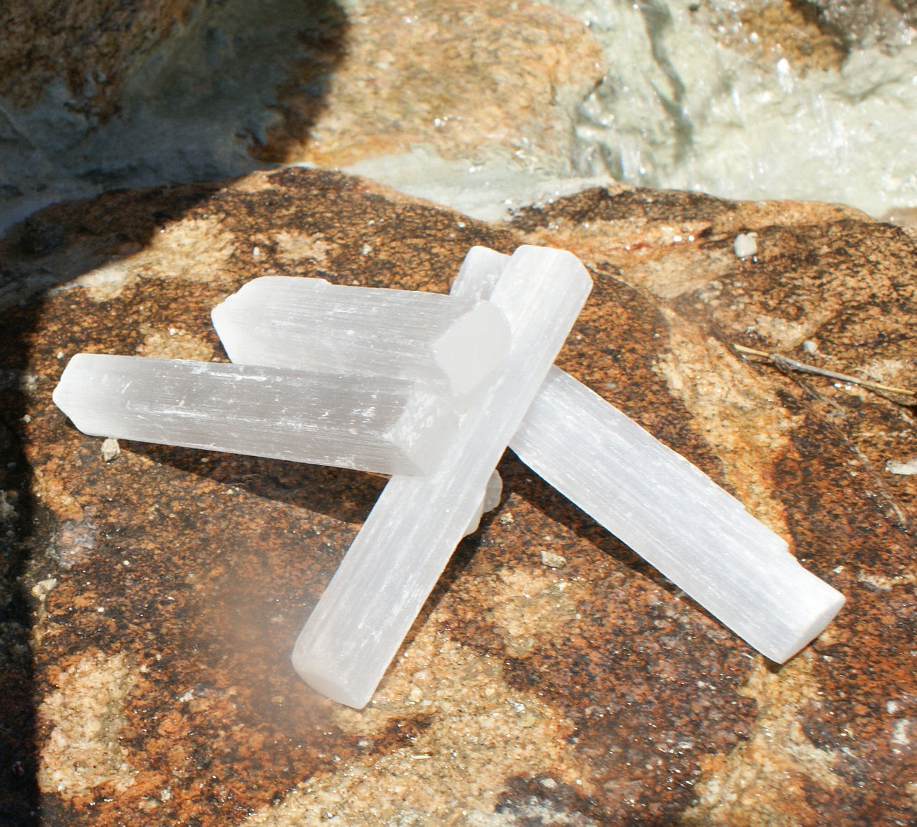 Small Selenite Raw Bars -Set of 4 - Neatos Elements