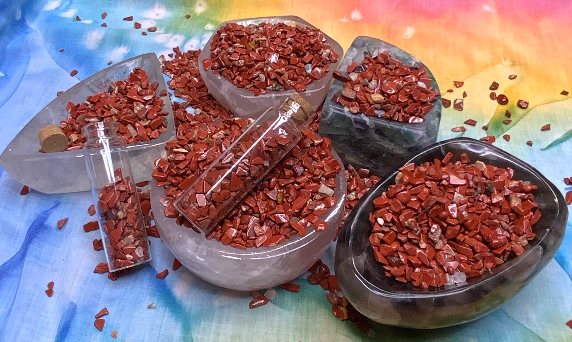 Red Jasper Crystal Chips - Small - A Grade - Neatos Elements