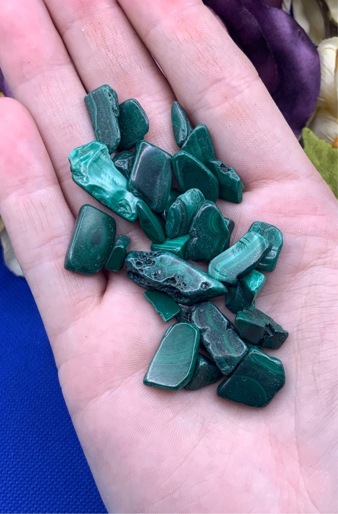 Malachite Crystal Chips - Large - A Grade - Neatos Elements