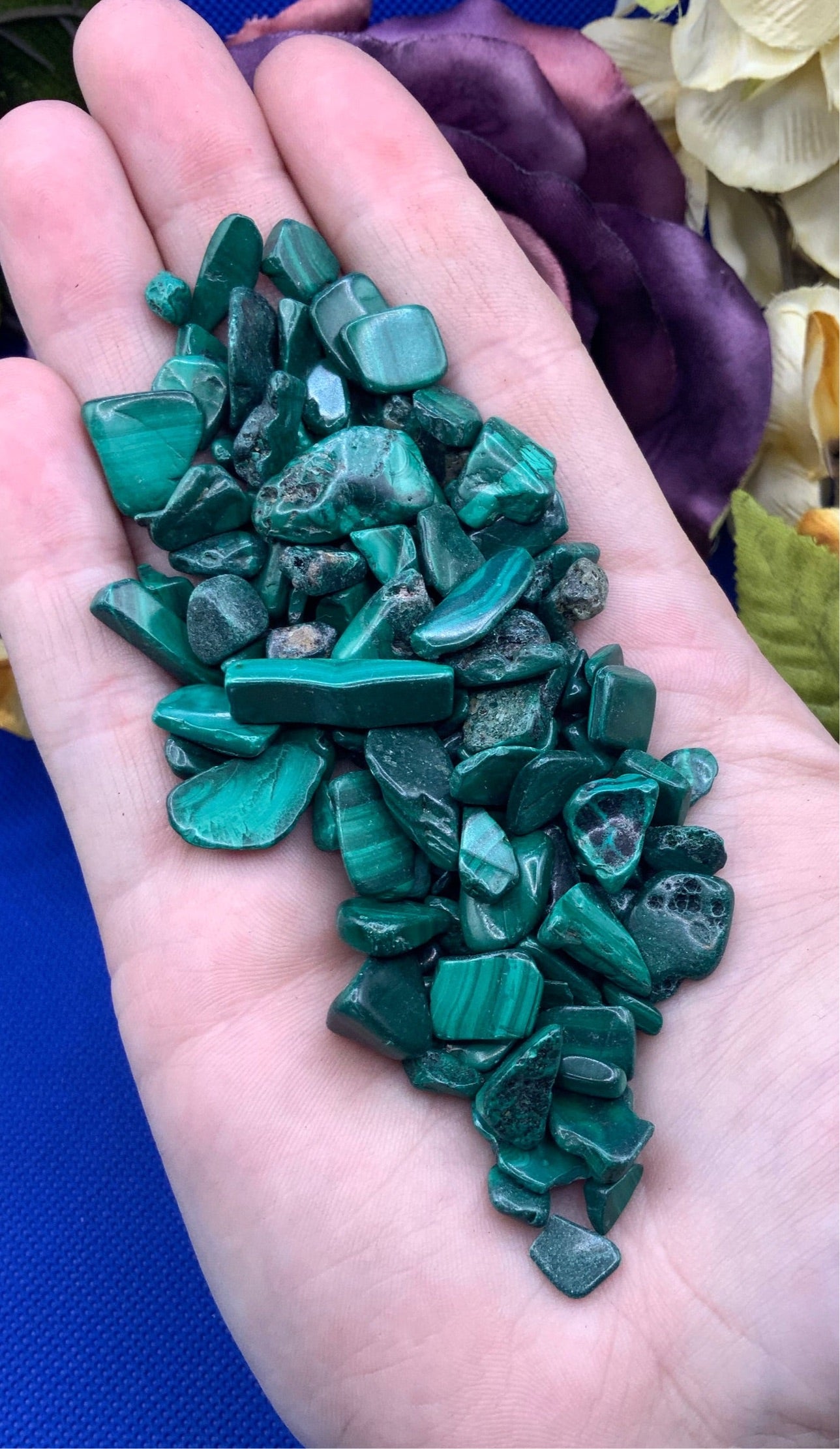 Malachite Crystal Chips - Large - A Grade - Neatos Elements